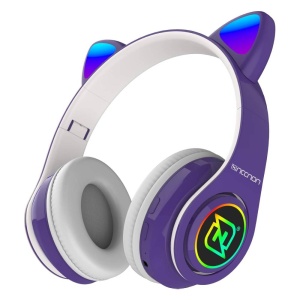 Audífonos Inalámbricos Gamer Necnon NBH-07 Alcance10m Morado_0