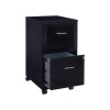 Archivero Organizador Metálico Lorell 16872 2 Cajones Negro