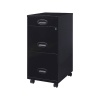 Archivero Organizador Metálico Lorell 17427 3 Cajones Negro