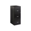 Archivero Organizador Metálico Lorell 18573 3 Cajones Negro