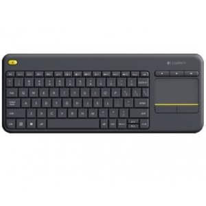 Wireless Touch Keyboard LOGITECH K400 PLUS, Negro, Inalámbrico